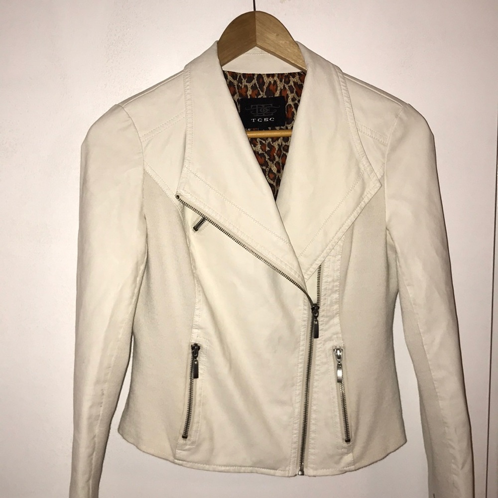 TCEC vegan leather jacket